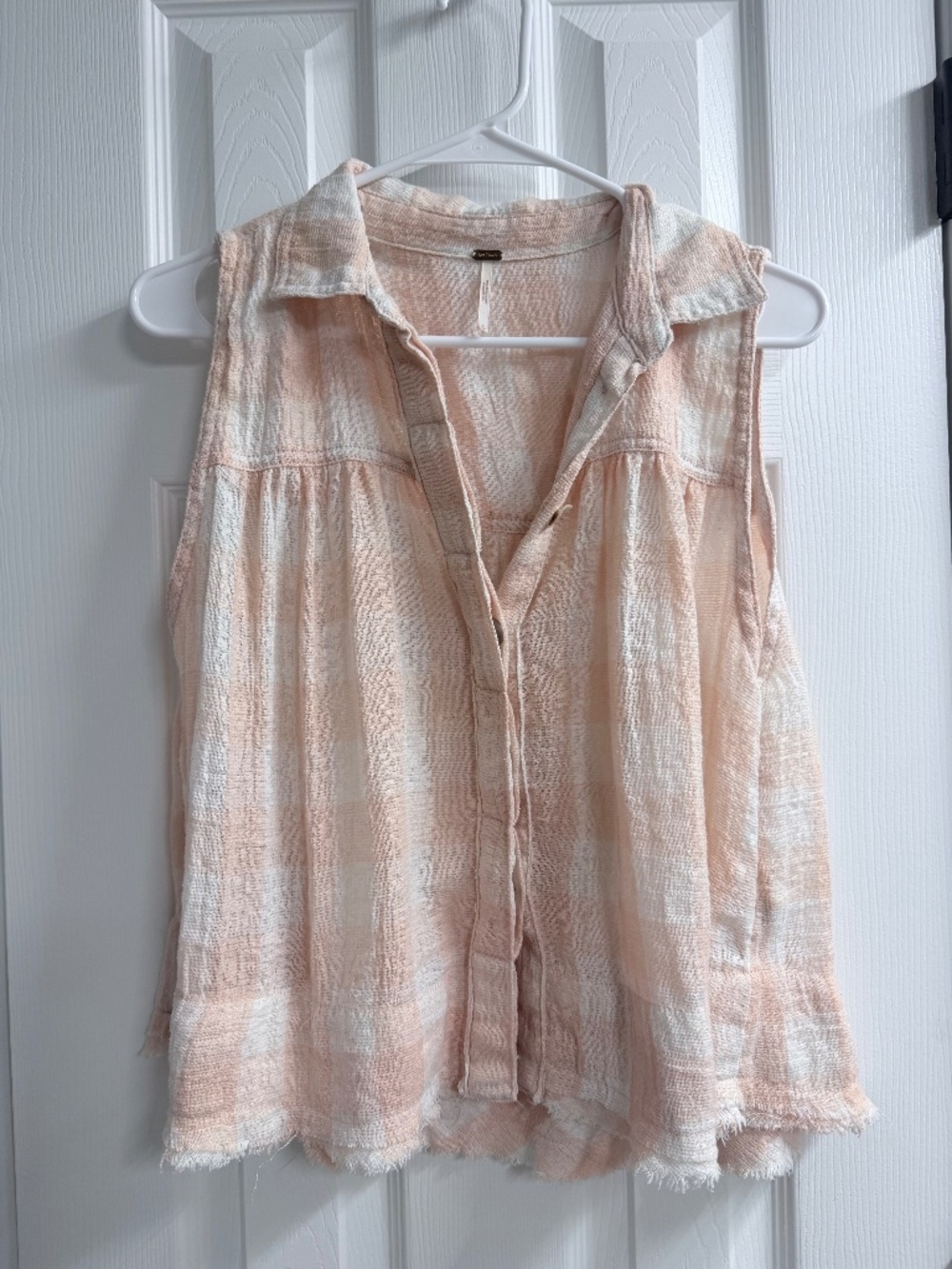 Free people gingham blouse